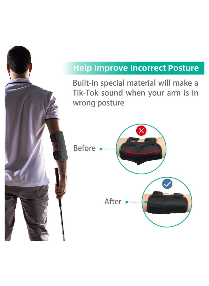 SYOSI - Elbow Golf Swing Training Aid, Golf Practicing Posture Corrector Golf Swing Improvement Elbow Positioning Aid Golf Training Tool Golf Posture Training Adjustable Swing Trainer for Unisex Golfers - Image 1