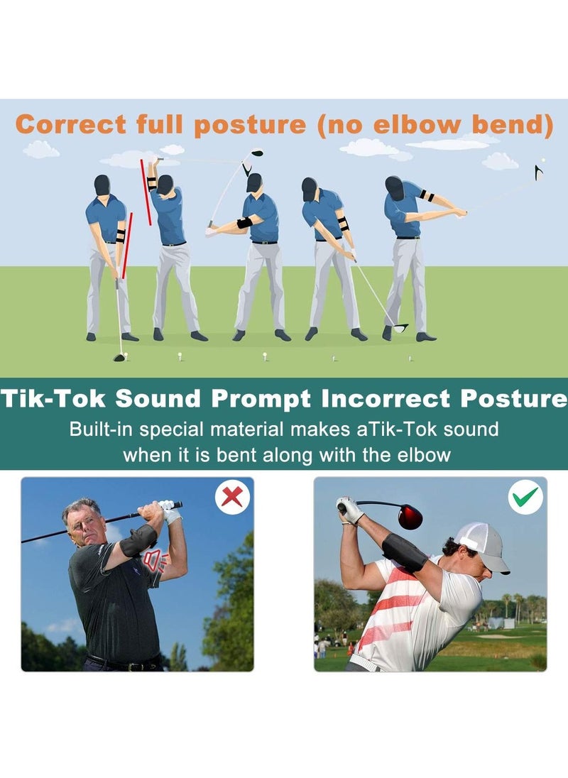 SYOSI - Elbow Golf Swing Training Aid, Golf Practicing Posture Corrector Golf Swing Improvement Elbow Positioning Aid Golf Training Tool Golf Posture Training Adjustable Swing Trainer for Unisex Golfers - Image 1