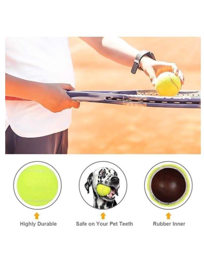 Sportq Tennis Balls - 12 Pack Tennis Balls For Advanced Training, Durable & Reusable Tennis Balls No Pressure, Perfect For Training, Teaching, All Kinds Of Courts And Playing With Animals - Image 2