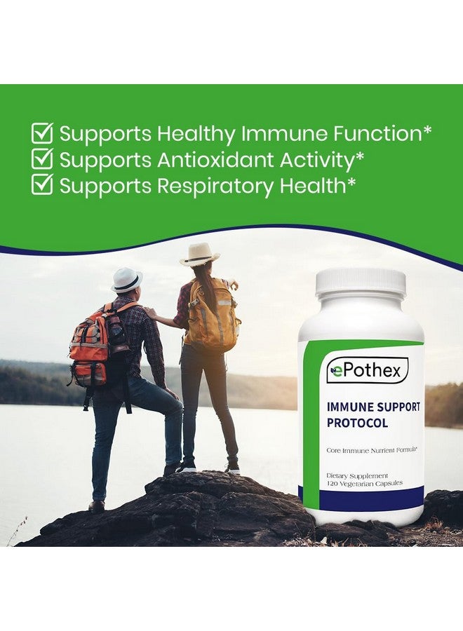 EPOTHEX Immune Support Protocol - Powerful Blend of Vitamin C, N-Acetyl Cysteine, Zinc, Vitamin D 2500 IU, Vitamin A, Quercetin - 120 Count (2 mo Supply) - Image 5