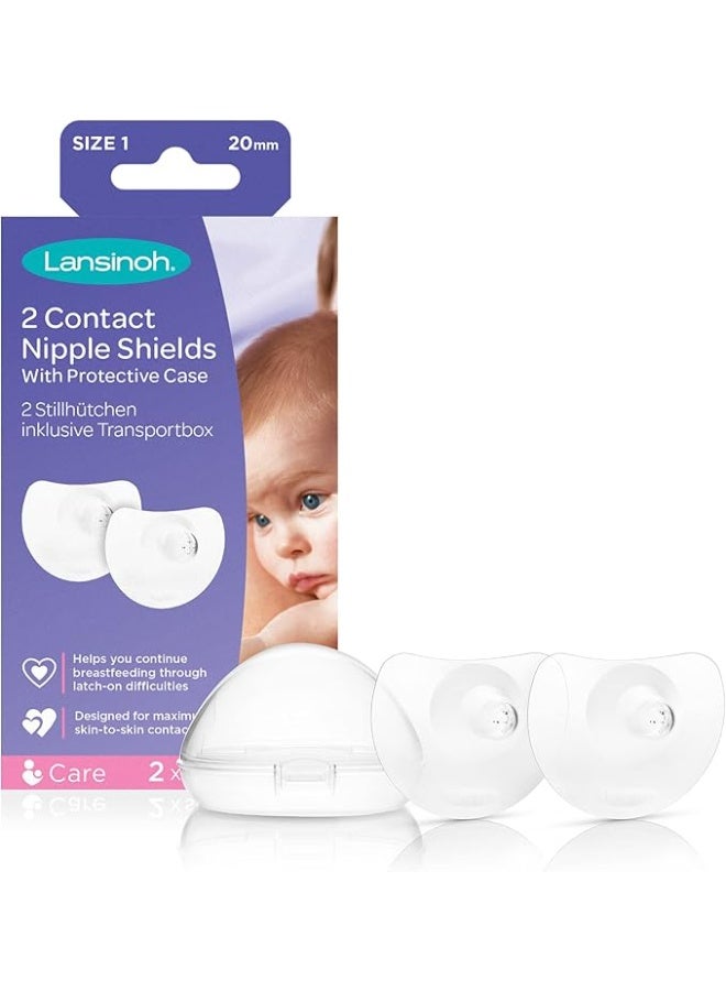 واقيات الحلمة (Contact Nipple Shields) مع علبة – 2 × 20 مم - Image 1