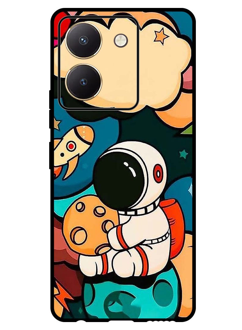 Theodor Protective Case Anti Scratch Shock Proof Bumper Cover For Vivo Y27s Astronaut Cheese - Image 1
