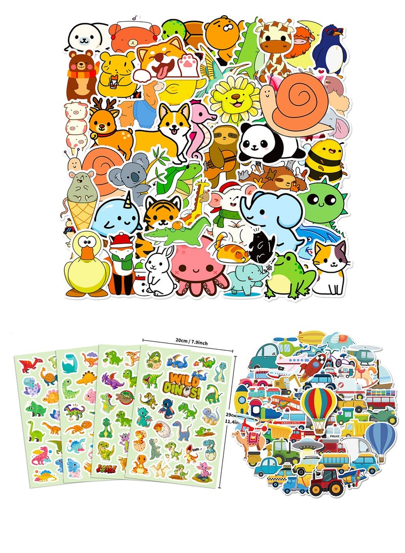 Splendors 200 Pieces Stickers Animal Vinyl Stickers For Kids Children Cute High-detailed Printing Stickers Waterproof Perfect Gift - Image 1