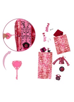MONSTER HIGH Garden Mysteries Draculaura with Reveal Closet & 19+ Tea Party Surprises like Clothes, Skulltimate Secrets Doll & Accessories Set  - Image 4