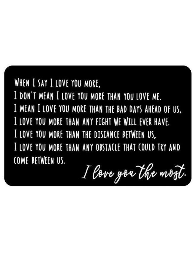 Fairus Wallet Card - CUSTOMIZED - Your Message for Memories or Reminder Best Keepsake For Husband Wallet - Sturdy Card - Image 1