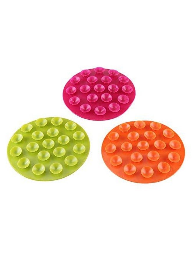 GLOGLOW (Pack of 2) Creative Children's Tableware Sucker Baby Kids Magic Suction Mat Portable Double-Sided Suckers Anti-Slip Plate Bowl Cutlery Placemat(Orange) - Image 3