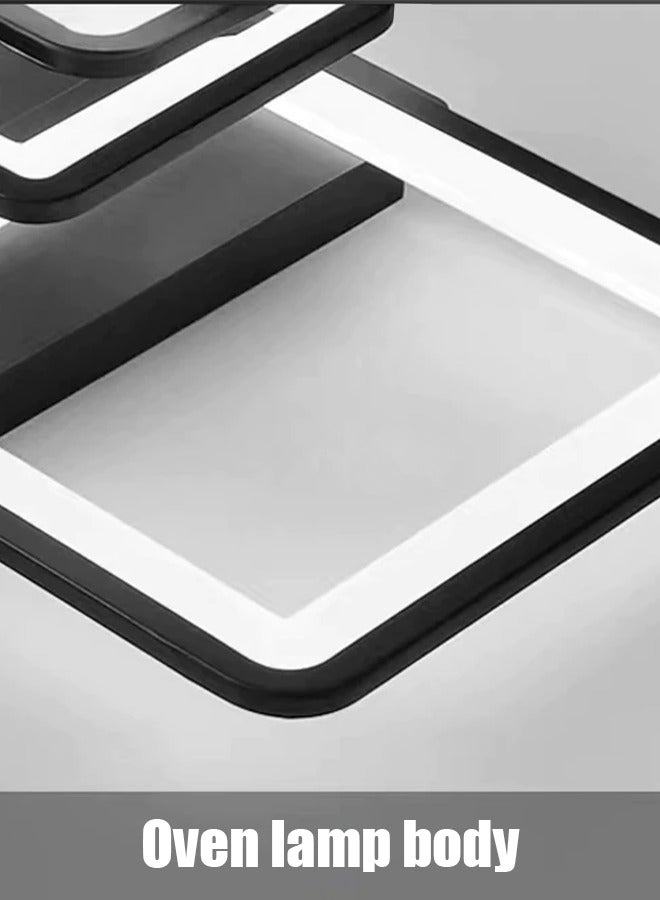 قلادة سقف غرفة المعيشة الاسكندنافية البسيطة الاسكندنافية مصباح سقف LED معلقة سقف 3 ألوضوء متغير بثلاثة ألوانان غرفة نوم  - Image 3