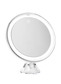 General 10X Magnifying Mirror with Light, 10x Magnification 3 Light Modes Makeup Mirror with Suction Cups , Lighted Mirror , Smooth and Easy Install ,360 Degree Swivel Joint.  - Image 1