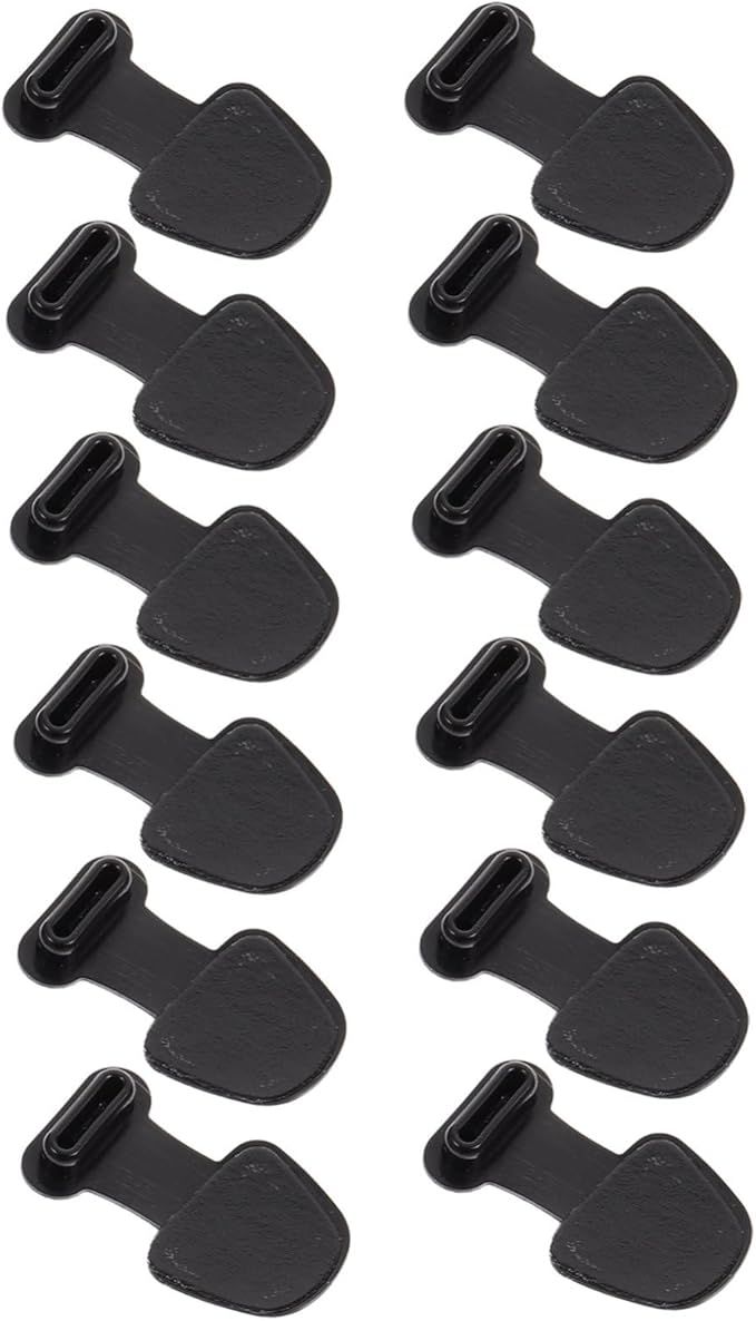 Black 16 Piece Type C Dust Plug Set for Phone Charging Port Protection Covers - Image 1