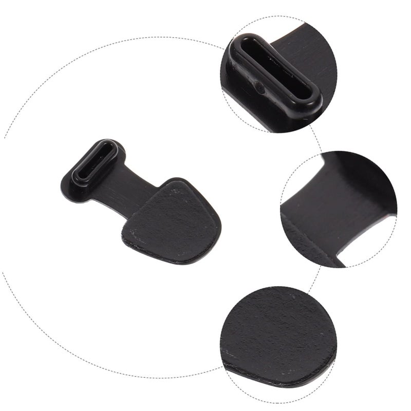 Black 16 Piece Type C Dust Plug Set for Phone Charging Port Protection Covers - Image 3