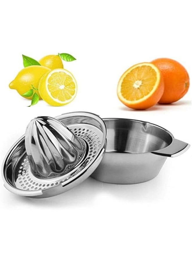 Stainless Steel Lemon Squeezer, Juicer with Bowl Container for Oranges Lemons Fruit Home Made Juice in Kitchen - pzsku/ZA6BB39BF4CA1B43EBC98Z/45/_/1720102360/b3aa8382-59eb-444b-ae26-8ad558524f70