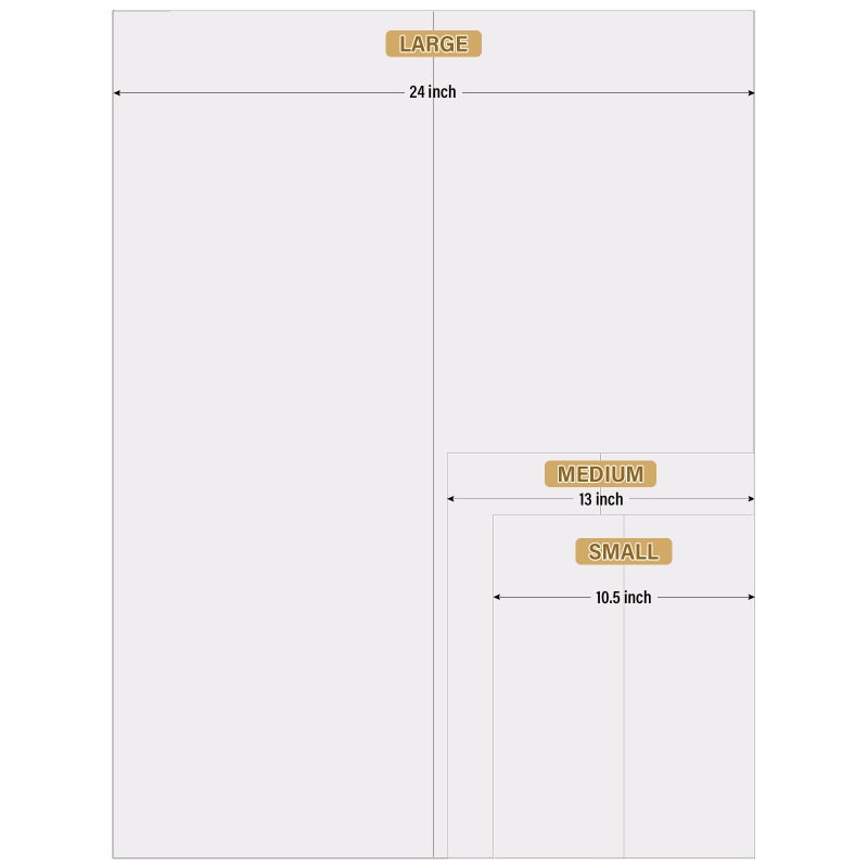 BXIHUR 4 Pcs Trifold Poster Board, 21.5x14 inches Small White Poster Board Comes with Sticky Accessories, Corrugated Presentation Boards, Display Board for School Projects, Business Presentations - Image 2