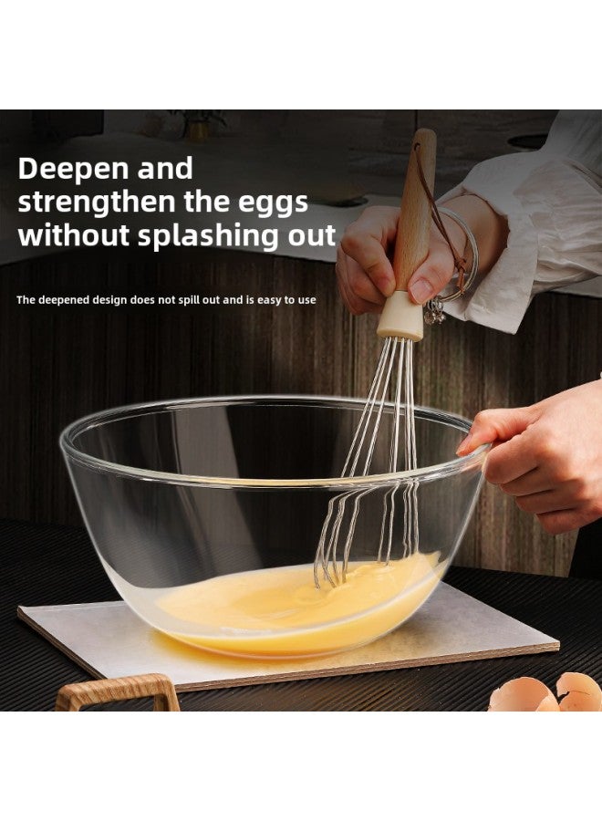 Extra-large Thickened Borosilicate And Basin With Lid Hair Basin Household Noodles Kneading Dough Deepening Transparent Bowl Kitchen Basin-Specifications:5800ml  Without Cap-Color:Transparent Borosilicate Glass Basin - Image 5