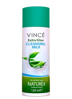 VINCE Extra Glow Cleansing Milk – Deeply Cleanses, Removes Makeup, Dirt & Impurities – Refines Pores, Balances Moisture & Restores Skin Vitality for Soft, Supple Skin – Paraben-Free, 120ml  - Image 1