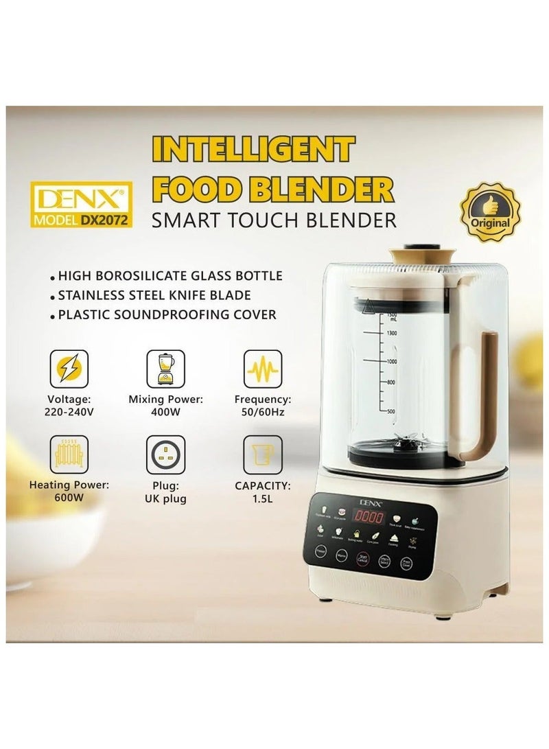 Denx DX 2072 600W 1.5L Smart Food Blender - Image 5