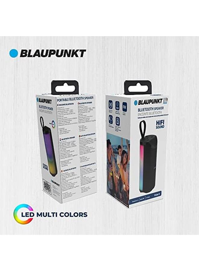 Blaupunkt Blp3977 10W Led Multicolors Bluetooth Speaker Black - Image 3