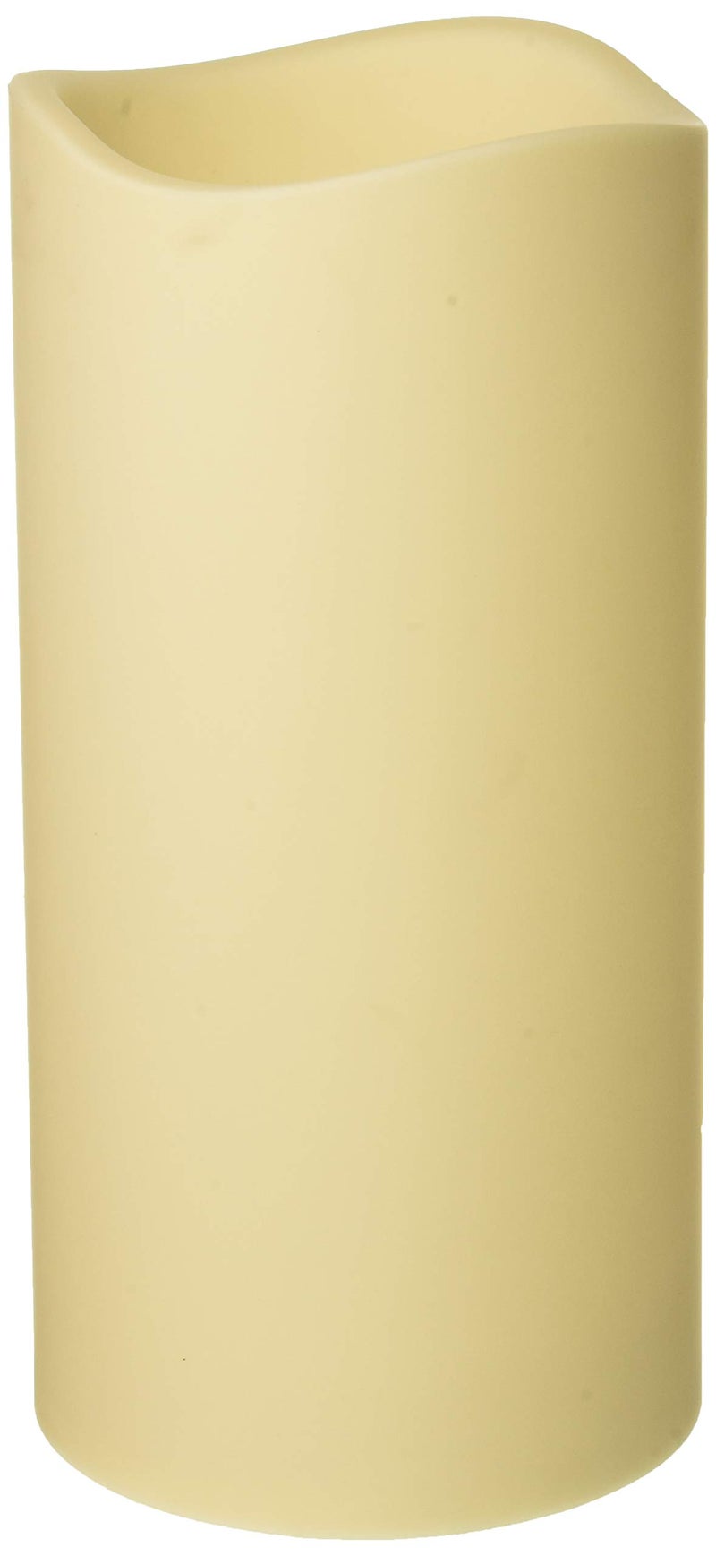 Everlasting Glow Everlasting Glow 6x12"H LED Out. Pillar, Bisque Christmas, 6InL x 6InW x 12InH, White 