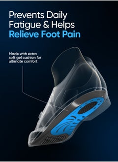 Frido Frido Dual Gel Heavy Duty Trimmable Insoles For Men & Women, Extra Comfort & Support, Anti-Sweat & Shock Absorbent Orthotic Insoles (Pack of 1 Pair)  - Image 2