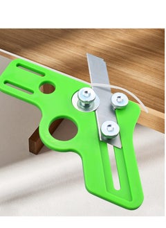Excefore Edge Trimmer 2 Pieces Edge Trimming Knife Round and Straight Woodworking Veneer Cutter Edge Cutting Tool for Furniture Right Angle Round  - Image 2