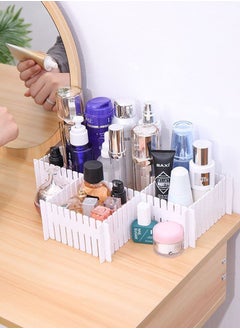 ZCM-HAPPY Set of 24 Plastic Drawer Dividers Free Assortment Drawer Storage Dividers White  - Image 2
