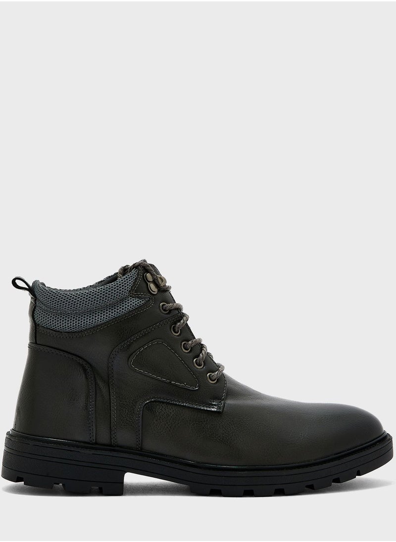Robert Wood - Casual Laced Boots - Image 1