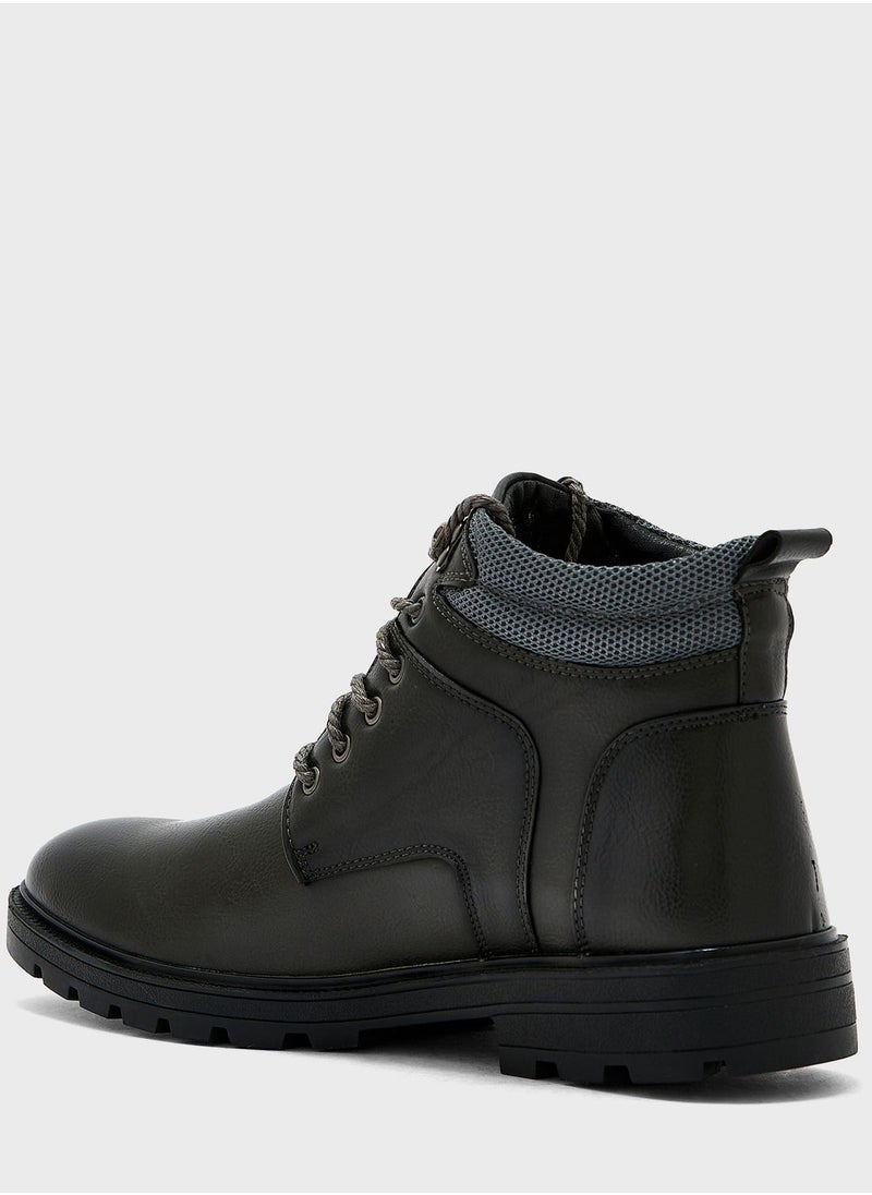 Robert Wood - Casual Laced Boots - Image 1