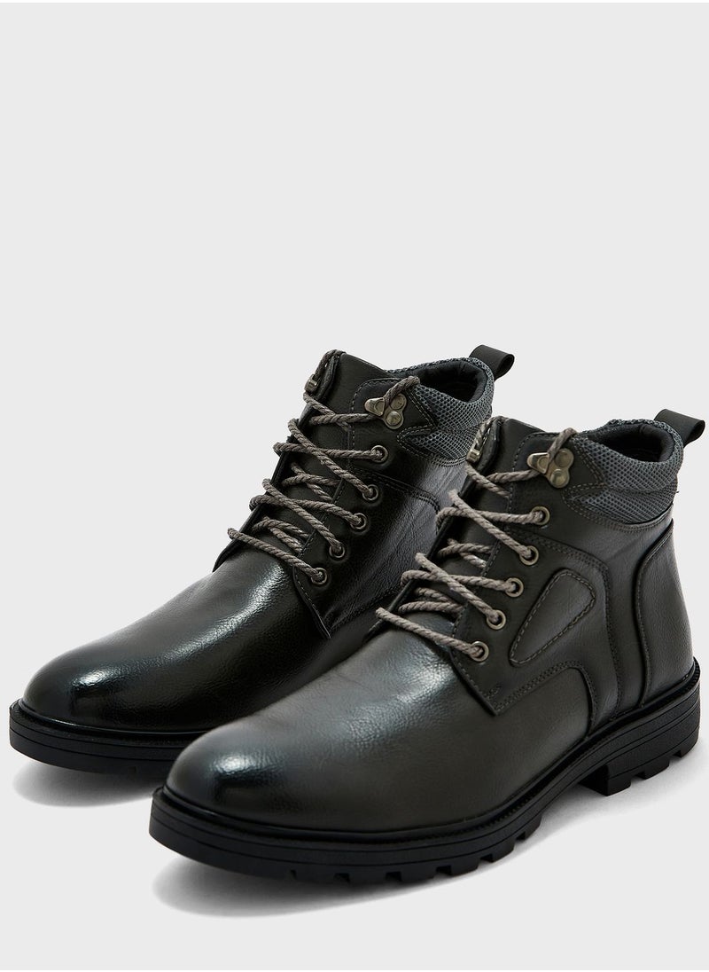Robert Wood - Casual Laced Boots - Image 1