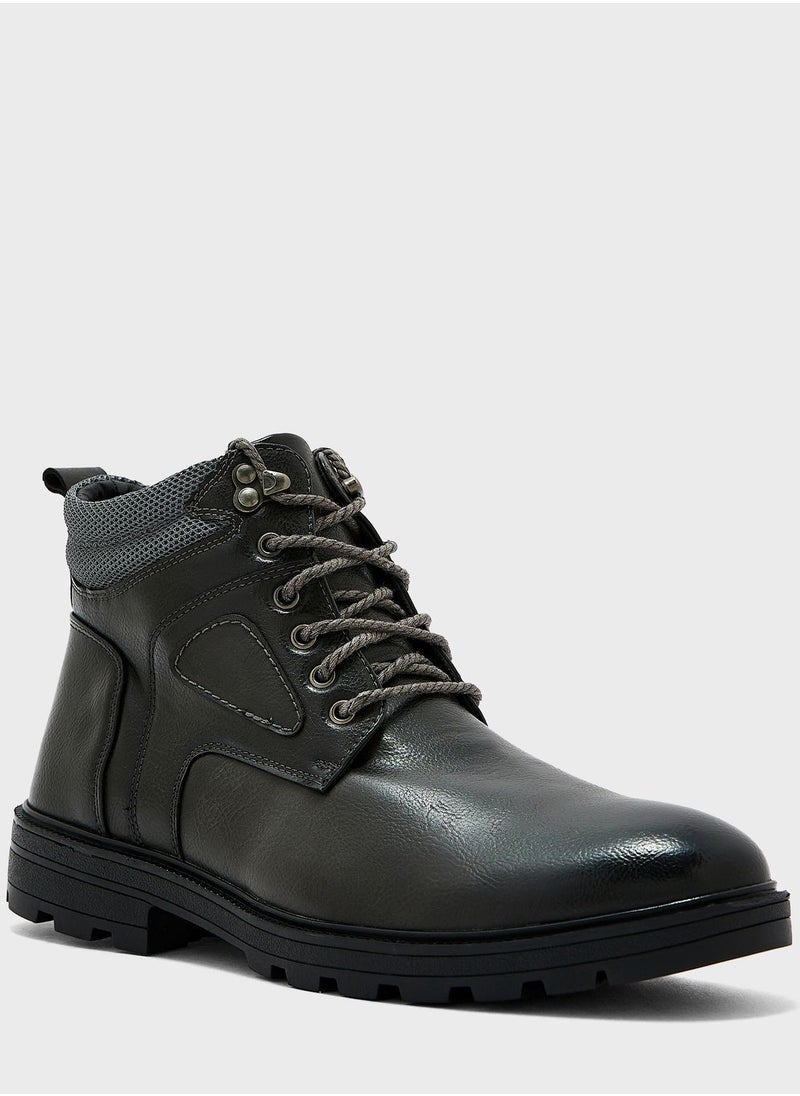 Robert Wood - Casual Laced Boots - Image 1