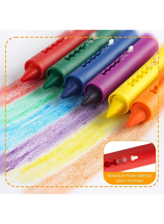 أقلام تلوين الحمام للأطفال، أقلام تلوين غير سامة، لعبة استحمام سهلة التنظيف، أقلام تلوين قابلة للغسل للأطفال الصغار، أعواد طلاء لألعاب الاستحمام في حوض الاستحمام لسهولة التنظيف بالمسح (6 ألوان*2) - Image 5