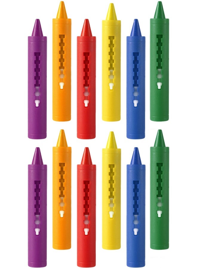 أقلام تلوين الحمام للأطفال، أقلام تلوين غير سامة، لعبة استحمام سهلة التنظيف، أقلام تلوين قابلة للغسل للأطفال الصغار، أعواد طلاء لألعاب الاستحمام في حوض الاستحمام لسهولة التنظيف بالمسح (6 ألوان*2) - Image 1