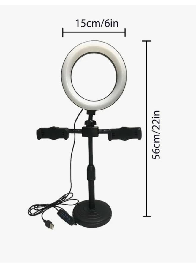 EasyLife Selfie Ring Light with Mobile Phone Stand Angle Height Adjustable Mobile Stand Bracket Phone Holder - Image 2