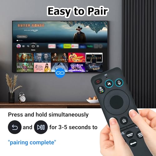 ARCSTILL New BN59-01480A TM2360E Solar Smart AI Voice Remote with Rechargeable Solar Cell, App Shortcuts & USB-C Charging, Compatible with Samsung 2023-2025 Neo QLED 8K Smart TVs, HDR Ultra HD - Black - Image 3