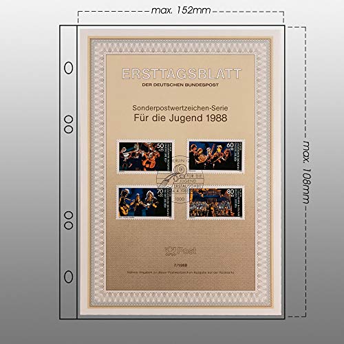 Prophila Collection Prophila First Day Sheets Album with 20 Pockets for First Day Sheets - Image 3