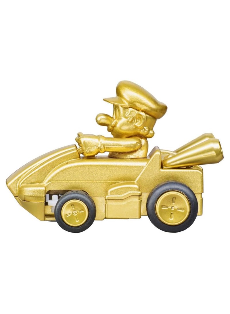 Carrera 2.4 GHz Mario Kart Mini RC - Mario Gold Edition | Remote Control Toy for Kids | Turbo Speed, Precise Steering | Eco-Friendly Paperbox Packaging | Fun Racing Toy - Image 3