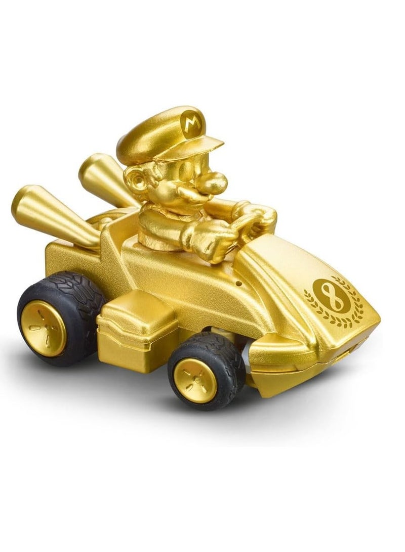 Carrera 2.4 GHz Mario Kart Mini RC - Mario Gold Edition | Remote Control Toy for Kids | Turbo Speed, Precise Steering | Eco-Friendly Paperbox Packaging | Fun Racing Toy - Image 5
