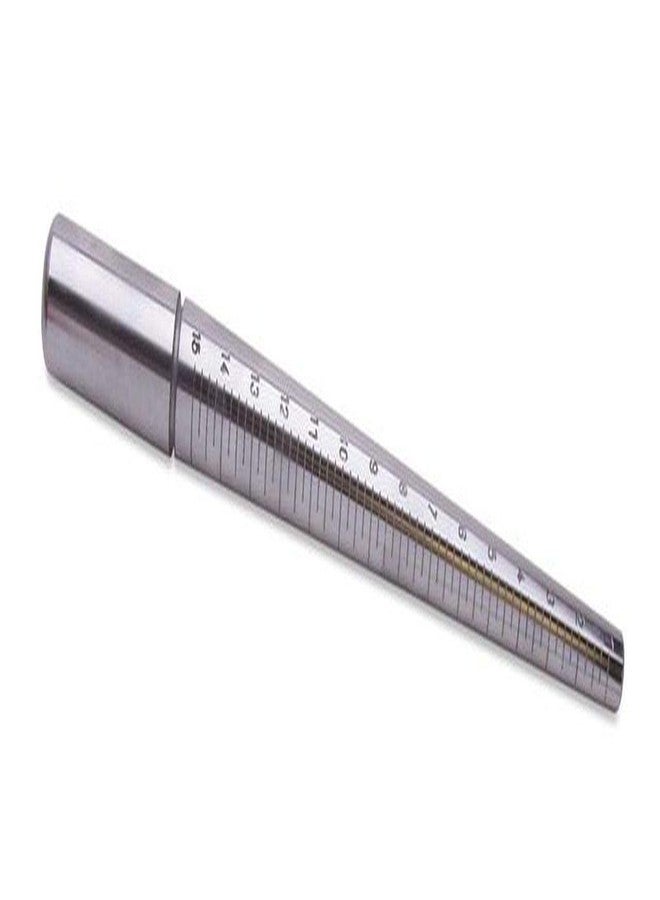 SWISSO Steel Ring Mandrel Polished Chrome 11.5 Inch Sizes 1 to 15 for Jewelry Making and Sizing
