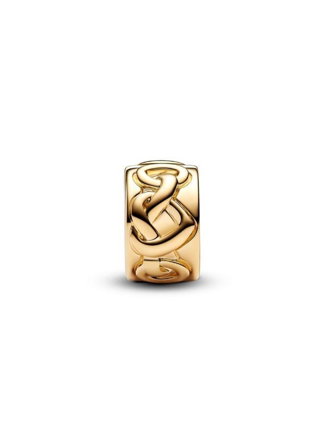 PANDORA Knotted Hearts Clip Charm - Image 2