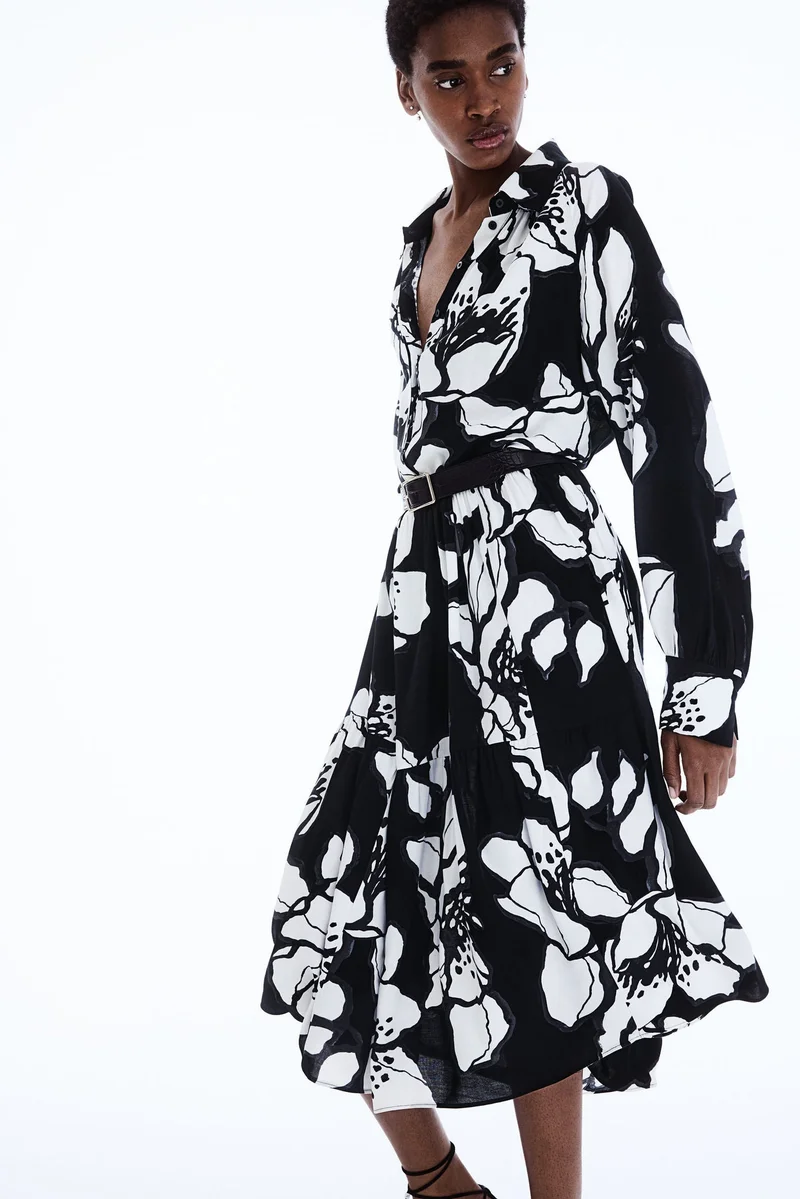 اتش اند ام Viscose shirt dress