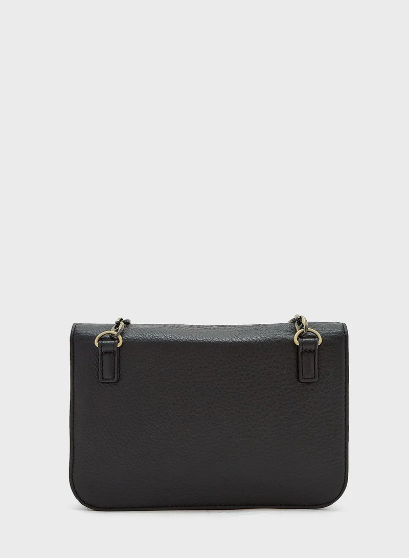 Love Moschino Flap Over Crossbody Bag