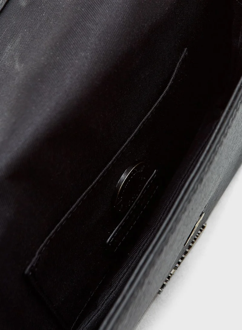 Love Moschino Flap Over Crossbody Bag