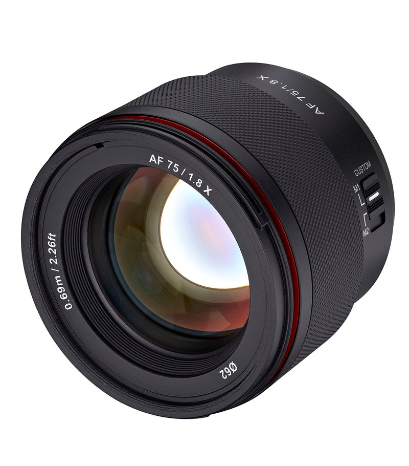 Samyang AF 75mm F1.8 Compact Telephoto Auto Focus Lens for Fujifilm X - APS-C Mirrorless, Weather-Sealed, Quiet STM AF, Custom Switch with Preset Aperture, Smooth Bokeh, Lightweight - Image 4