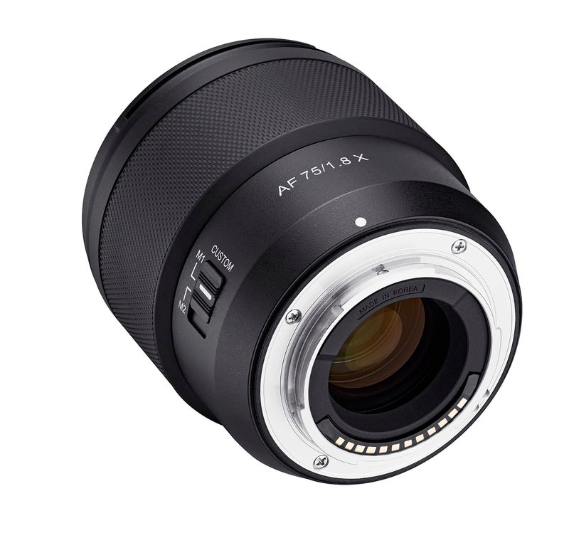 Samyang AF 75mm F1.8 Compact Telephoto Auto Focus Lens for Fujifilm X - APS-C Mirrorless, Weather-Sealed, Quiet STM AF, Custom Switch with Preset Aperture, Smooth Bokeh, Lightweight - Image 5