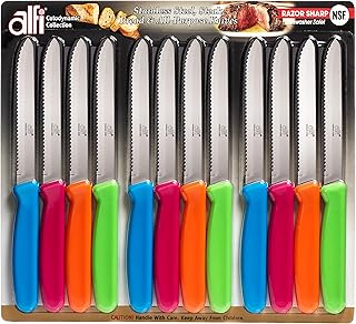 Alfi All-purpose Knives Aerospace Precision Round-tip - Made in USA (Multi-Color, 12) - Image 1