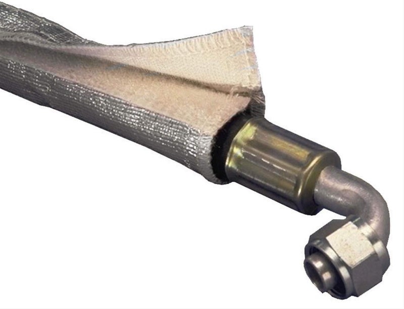 Design Engineering Heat Shroud 1/2" - 1-1/4" I.D. x 3ft Aluminized Sleeving for Ultimate Heat Protection (with Hook and Loop Closure) - Image 1