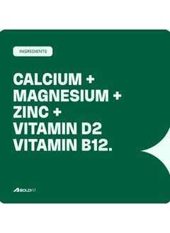 BOLDFIT Boldfit Calcium Tablets for Women & Men 1000mg Vitamin B12 & D2 Calcium Magnesium & Zinc Tablets Supports Bone Strength, Muscle Health Calcium Supplement for Men & Women for Joint Support -120 Tablets  - Image 5