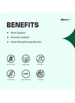 BOLDFIT Boldfit Calcium Tablets for Women & Men 1000mg Vitamin B12 & D2 Calcium Magnesium & Zinc Tablets Supports Bone Strength, Muscle Health Calcium Supplement for Men & Women for Joint Support -120 Tablets  - Image 4