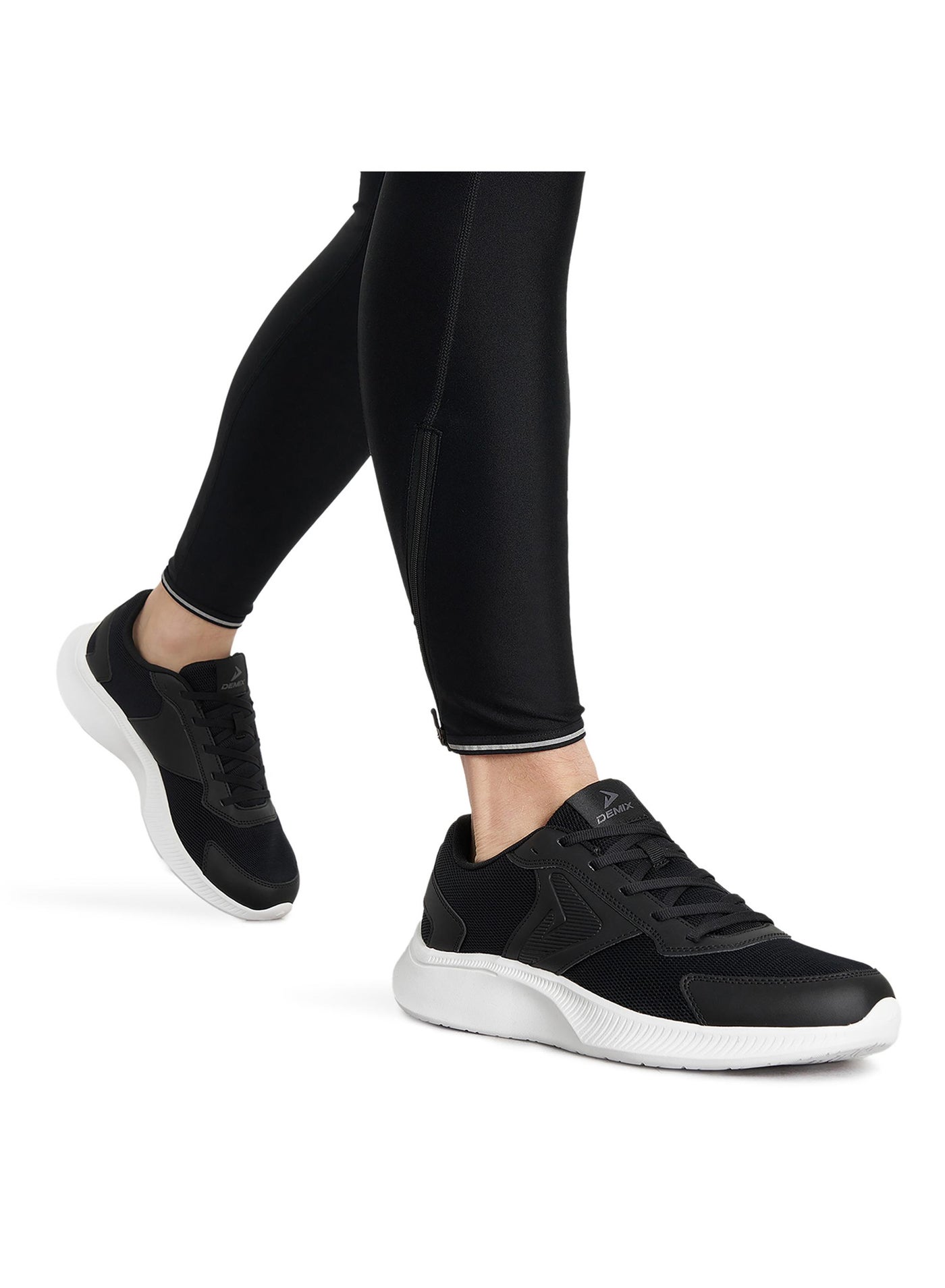 Demix Turbo Sport Men's Running Sport Shoes – Black Lightweight Sneakers with Breathable Upper, TurboFlow Cushioning and Durable Outsole image 2