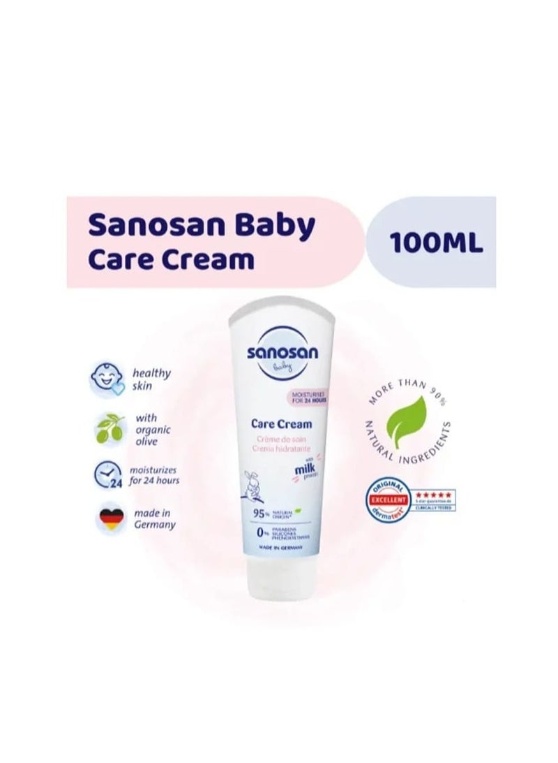 سانوسان كريم العناية الفائقة لترطيب عميق للوجه والجسم لمدة 24 ساعة لأطفال منذ سن الولادة 100مل - Image 2