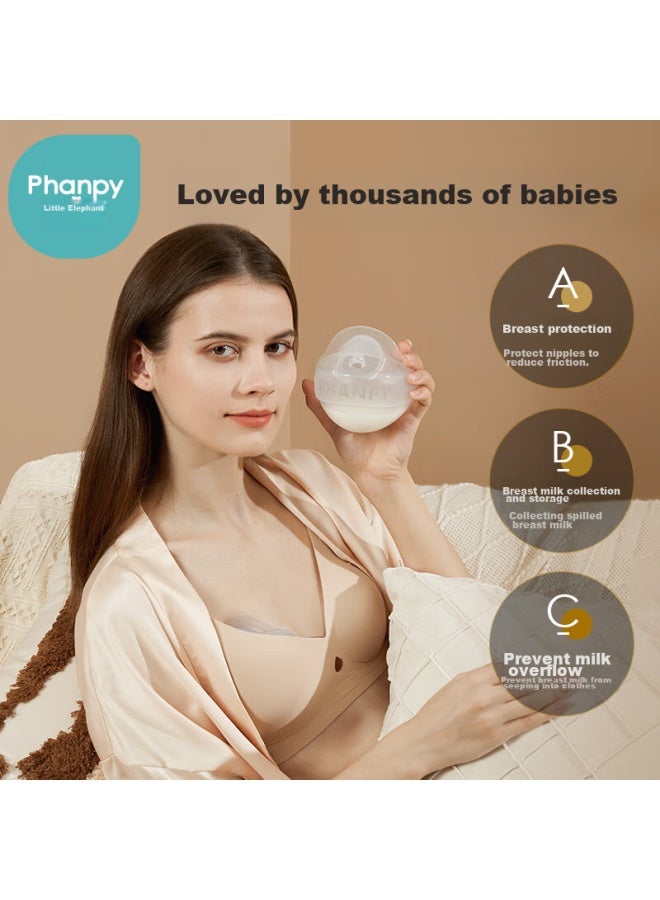 Xiaoya Elephant Xiaoya Xiangji Manual Breast Pump, Hands-free, Leak-proof, Wearable Breast Milk Collector, Milk Extractor - Image 1