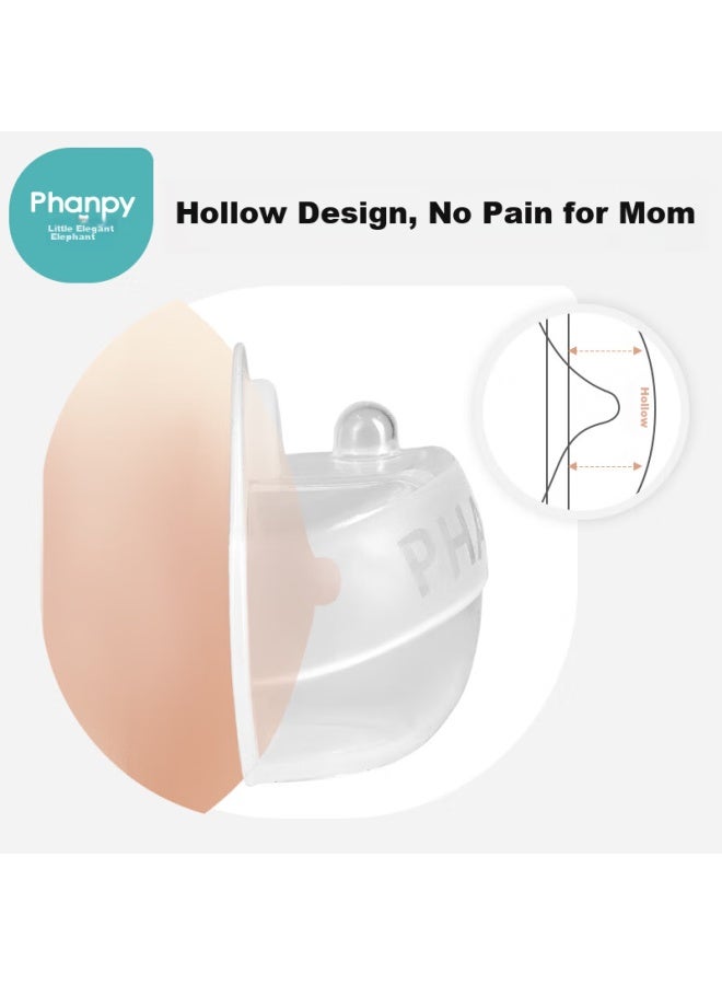 Xiaoya Elephant Xiaoya Xiangji Manual Breast Pump, Hands-free, Leak-proof, Wearable Breast Milk Collector, Milk Extractor - Image 3